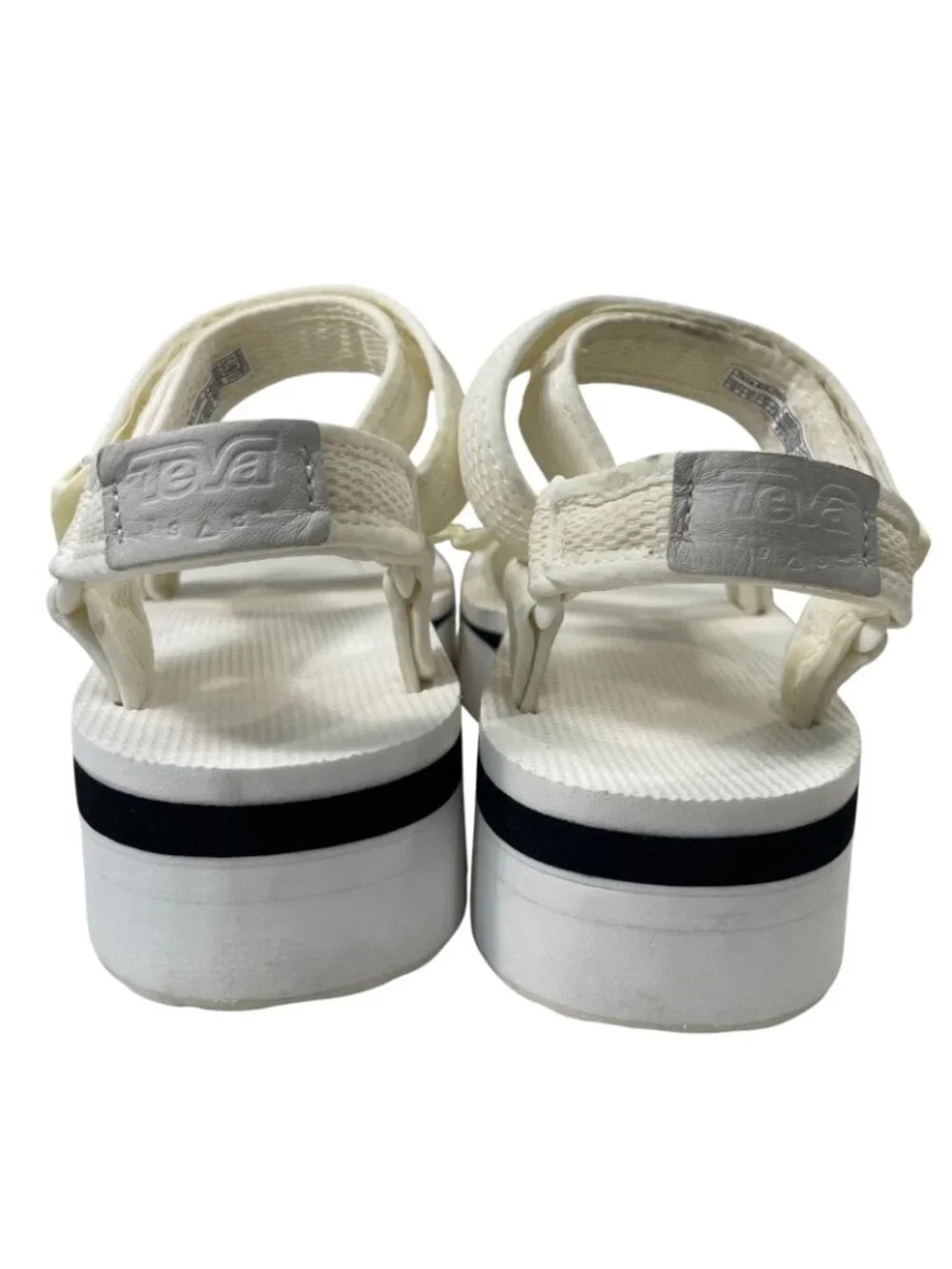 Teva Flatform Universal Mesh Sandals 10 Bright White Casual Summer Beach Resort